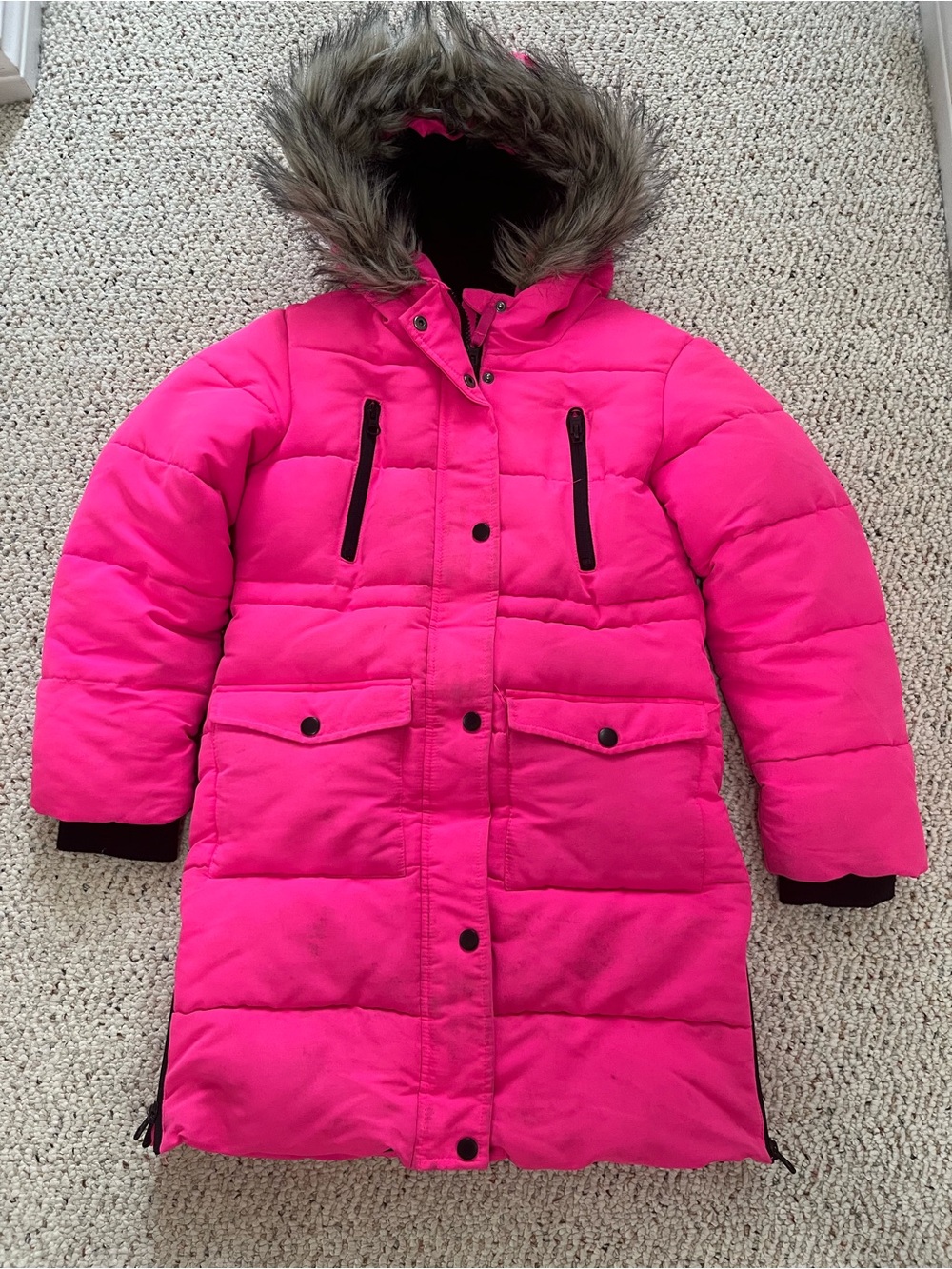 George Bright Pink Parka